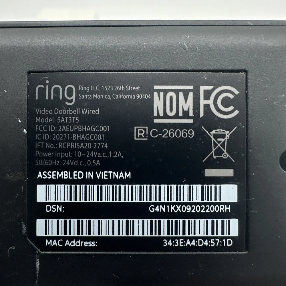 Ring video recording